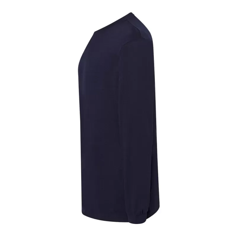 Tee-shirt manches longues en coton pré-rétréci, coupe droite, 170 g/m²