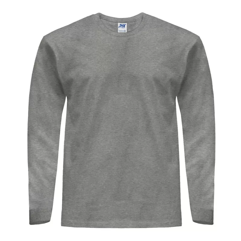 Tee-shirt manches longues en coton pré-rétréci, coupe droite, 170 g/m²