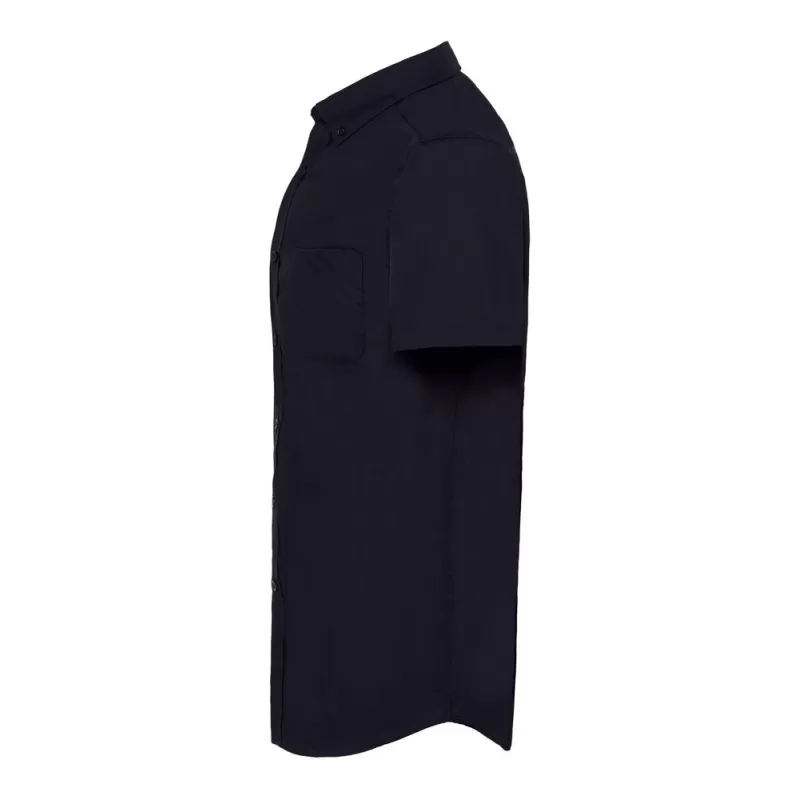 Chemisette popeline homme manches courtes, poche côté coeur, 100 g/m²