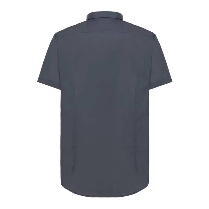 Chemisette popeline homme manches courtes, poche côté coeur, 100 g/m²