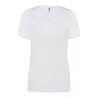 Tee-shirt femme col V coupe cintrée en coton, 145 g/m²