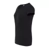 Tee-shirt femme col V coupe cintrée en coton, 145 g/m²