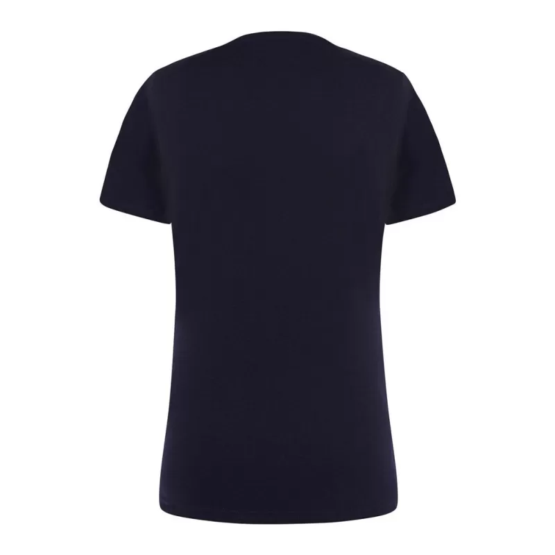 Tee-shirt femme col V coupe cintrée en coton, 145 g/m²