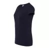 Tee-shirt femme col V coupe cintrée en coton, 145 g/m²