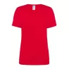 Tee-shirt femme col V coupe cintrée en coton, 145 g/m²
