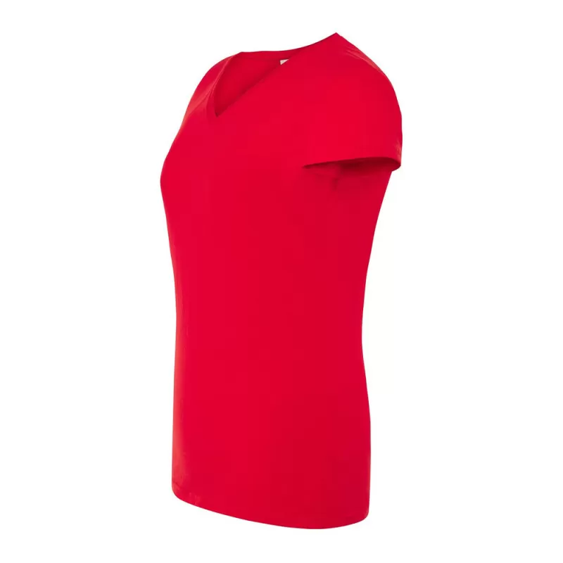 Tee-shirt femme col V coupe cintrée en coton, 145 g/m²