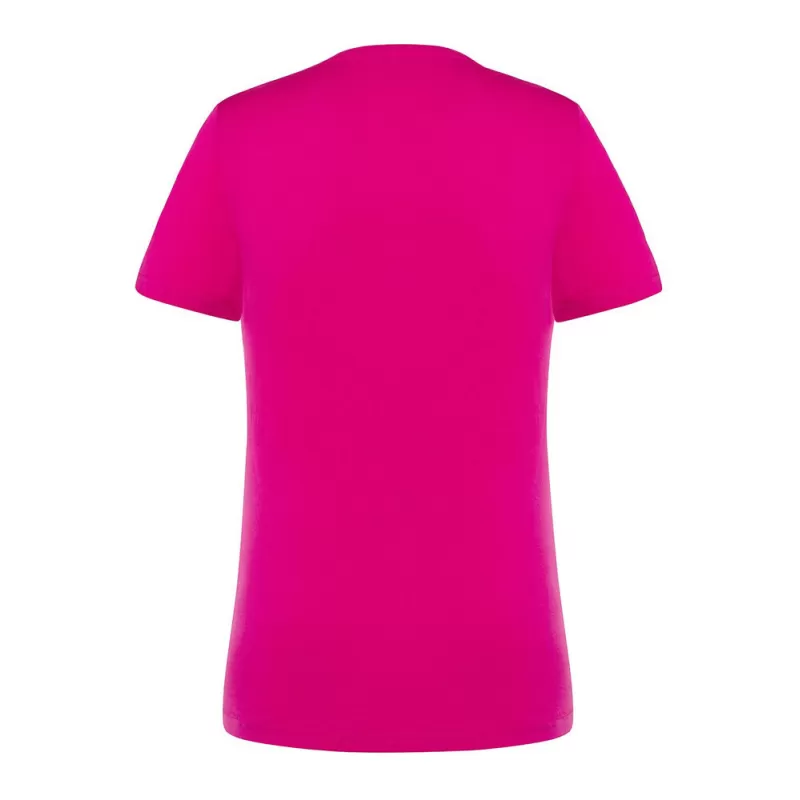 Tee-shirt femme col V coupe cintrée en coton, 145 g/m²