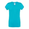 Tee-shirt femme col V coupe cintrée en coton, 145 g/m²