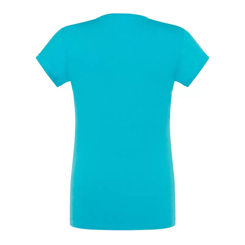 Tee-shirt femme col V coupe cintrée en coton, 145 g/m²