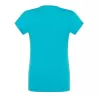Tee-shirt femme col V coupe cintrée en coton, 145 g/m²
