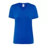 Tee-shirt femme col V coupe cintrée en coton, 145 g/m²