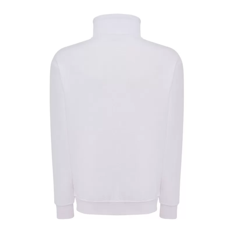 Sweat col montant zippé polyester et coton, intérieur gratté, 290 g/m²