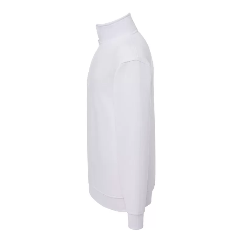 Sweat col montant zippé polyester et coton, intérieur gratté, 290 g/m²