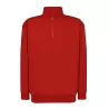 Sweat col montant zippé polyester et coton, intérieur gratté, 290 g/m²