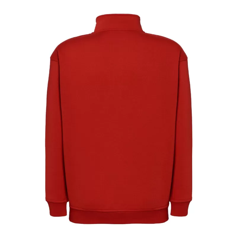 Sweat col montant zippé polyester et coton, intérieur gratté, 290 g/m²