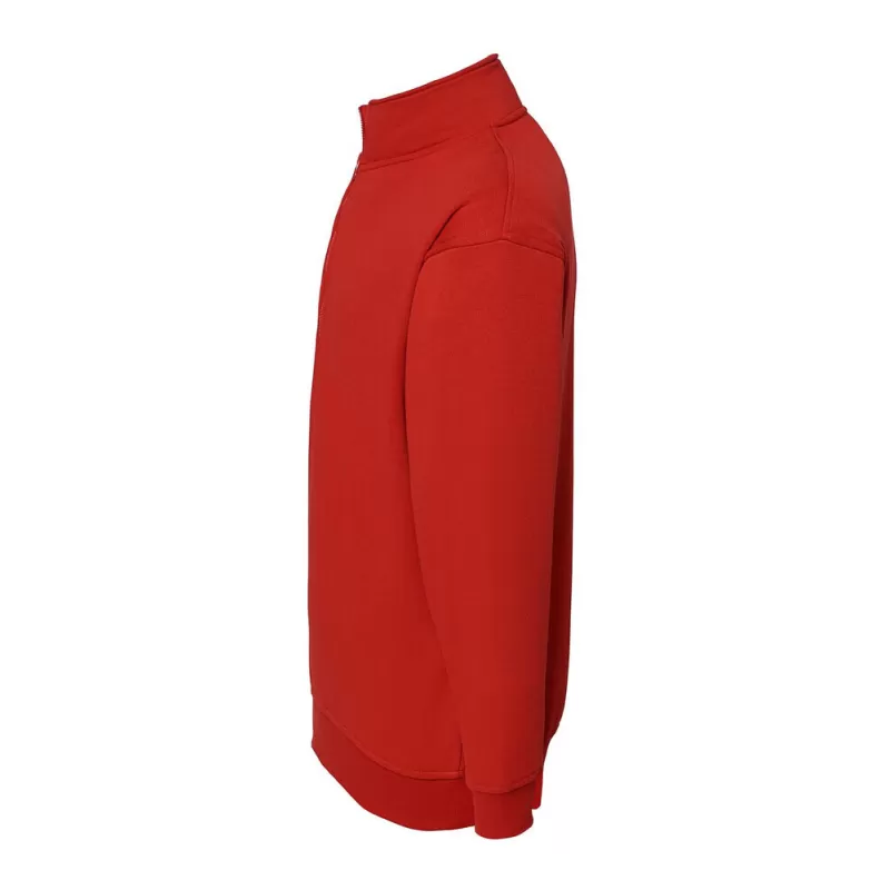 Sweat col montant zippé polyester et coton, intérieur gratté, 290 g/m²