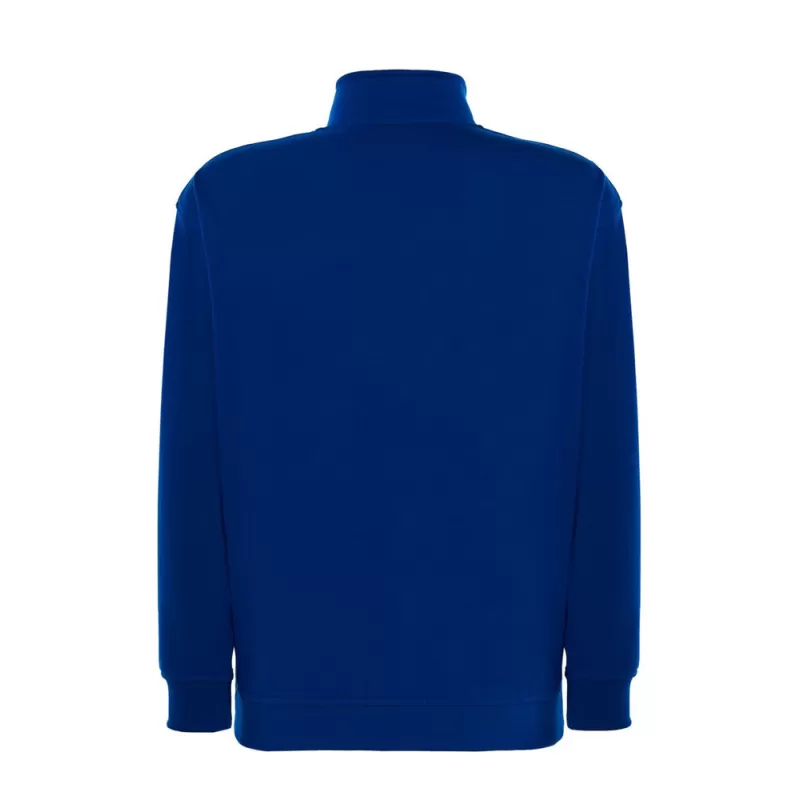 Sweat col montant zippé polyester et coton, intérieur gratté, 290 g/m²