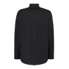 Chemise popeline homme manches longues, col boutonné, poche côté coeur, 100 g/m²