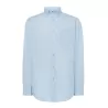 Chemise popeline homme manches longues, col boutonné, poche côté coeur, 100 g/m²