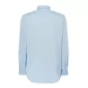 Chemise popeline homme manches longues, col boutonné, poche côté coeur, 100 g/m²