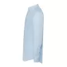 Chemise popeline homme manches longues, col boutonné, poche côté coeur, 100 g/m²