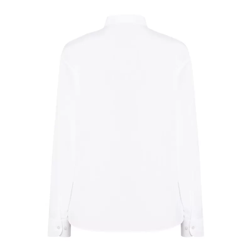 Chemise femme Oxford manches longues, coupe cintrée, 115 g/m²
