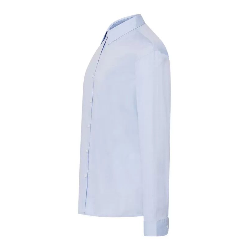 Chemise femme Oxford manches longues, coupe cintrée, 115 g/m²