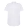 Chemise homme Oxford manches courtes, col boutonné, poche côté coeur, 115 g/m²