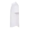 Chemise homme Oxford manches courtes, col boutonné, poche côté coeur, 115 g/m²
