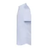 Chemise homme Oxford manches courtes, col boutonné, poche côté coeur, 115 g/m²
