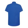 Chemise homme Oxford manches courtes, col boutonné, poche côté coeur, 115 g/m²
