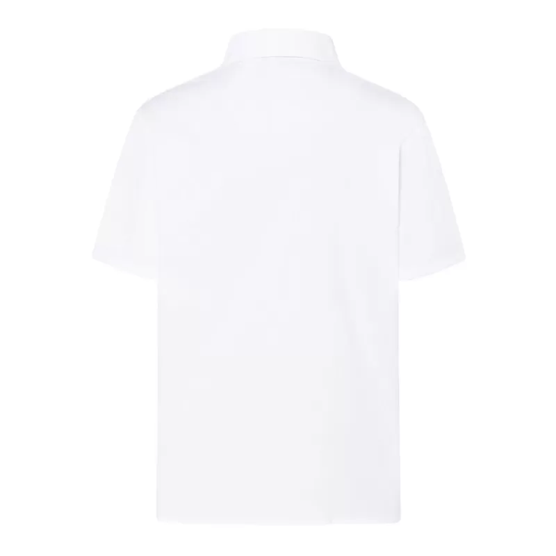 Chemise femme Oxford manches courtes, coupe cintrée, 115 g/m²