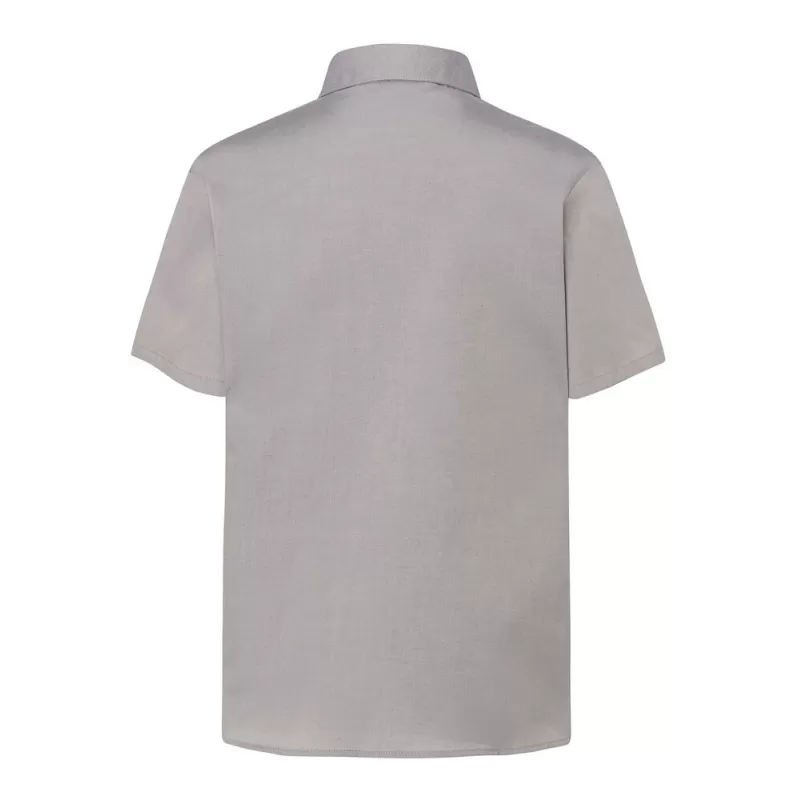 Chemise femme Oxford manches courtes, coupe cintrée, 115 g/m²
