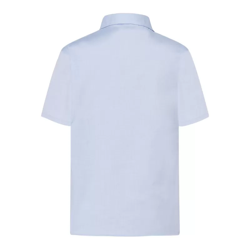 Chemise femme Oxford manches courtes, coupe cintrée, 115 g/m²
