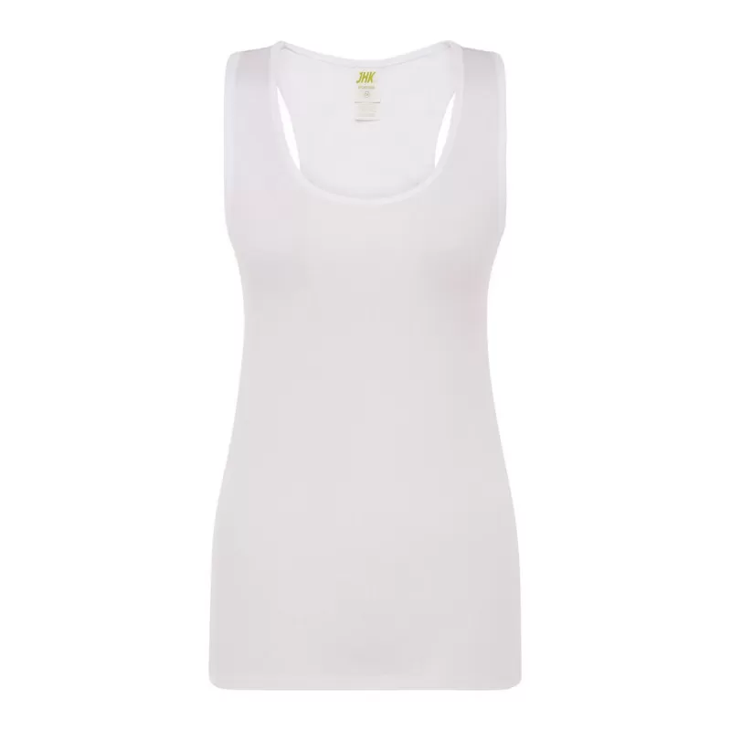 Débardeur de sport femme en polyester dos nageur, coupe ajustée, 130 g/m²