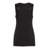 Débardeur de sport femme en polyester dos nageur, coupe ajustée, 130 g/m²