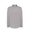 Chemise homme Oxford manches longues, col boutonné, poche côté coeur, 115 g/m²