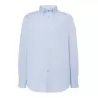 Chemise homme Oxford manches longues, col boutonné, poche côté coeur, 115 g/m²