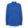 Chemise homme Oxford manches longues, col boutonné, poche côté coeur, 115 g/m²