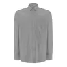 Chemise homme Oxford manches longues, col boutonné, poche côté coeur, 115 g/m²
