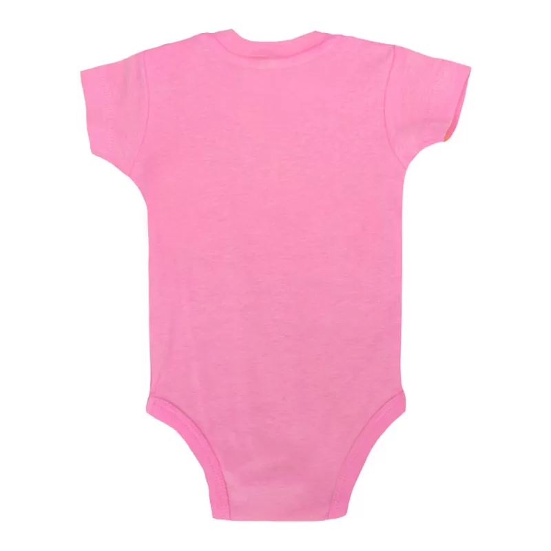 Body bébé coton manches courtes avec boutons pression, col côte, 170 g/m²