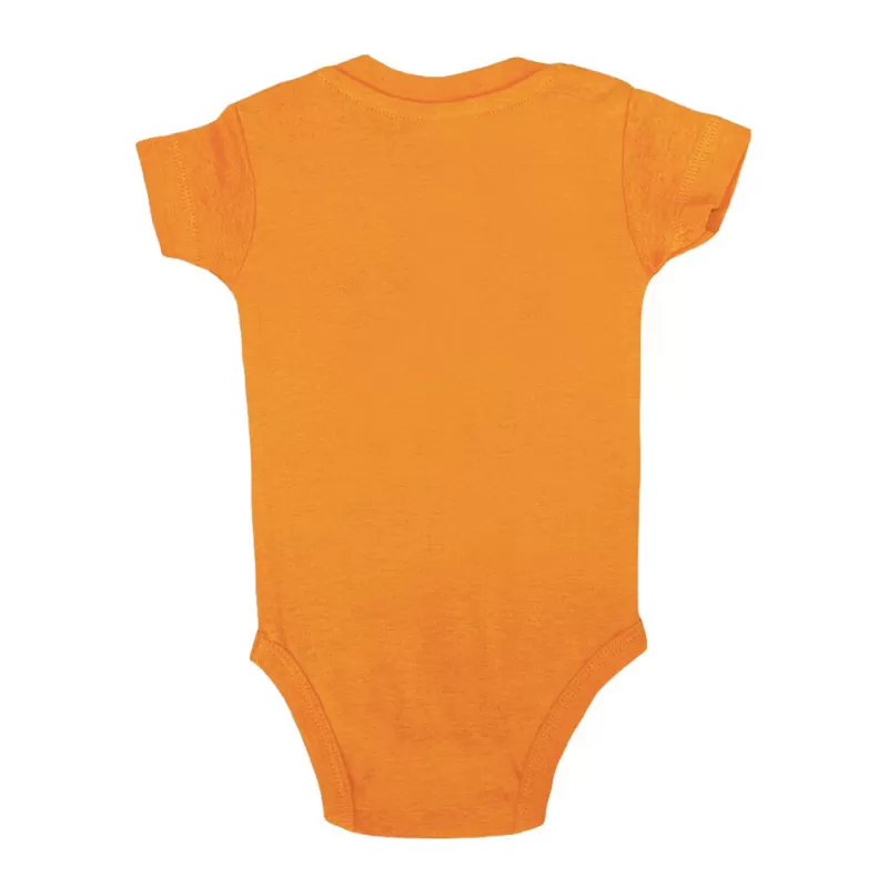 Body bébé coton manches courtes avec boutons pression, col côte, 170 g/m²