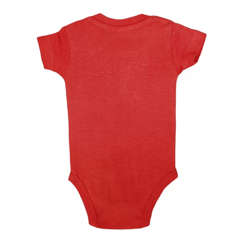 Body bébé coton manches courtes avec boutons pression, col côte, 170 g/m²