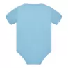 Body bébé coton manches courtes avec boutons pression, col côte, 170 g/m²