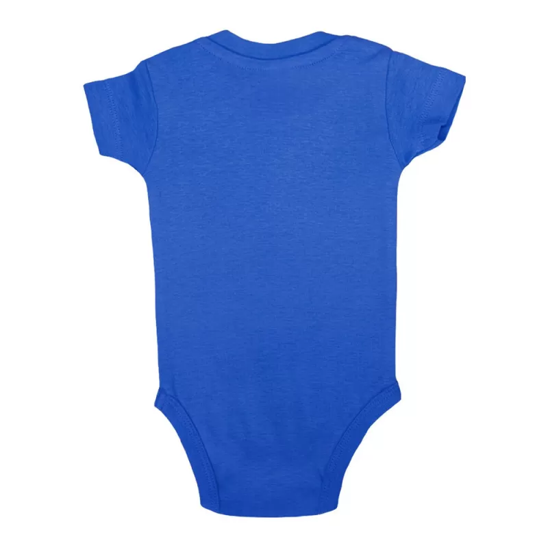 Body bébé coton manches courtes avec boutons pression, col côte, 170 g/m²