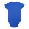 Body bébé coton manches courtes avec boutons pression, col côte, 170 g/m²