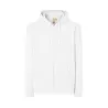 Sweat à capuche zippé en coton biologique et polyester recyclé, 275 g/m²