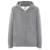 Sweat à capuche zippé en coton biologique et polyester recyclé, 275 g/m²