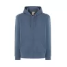 Sweat à capuche zippé en coton biologique et polyester recyclé, 275 g/m²