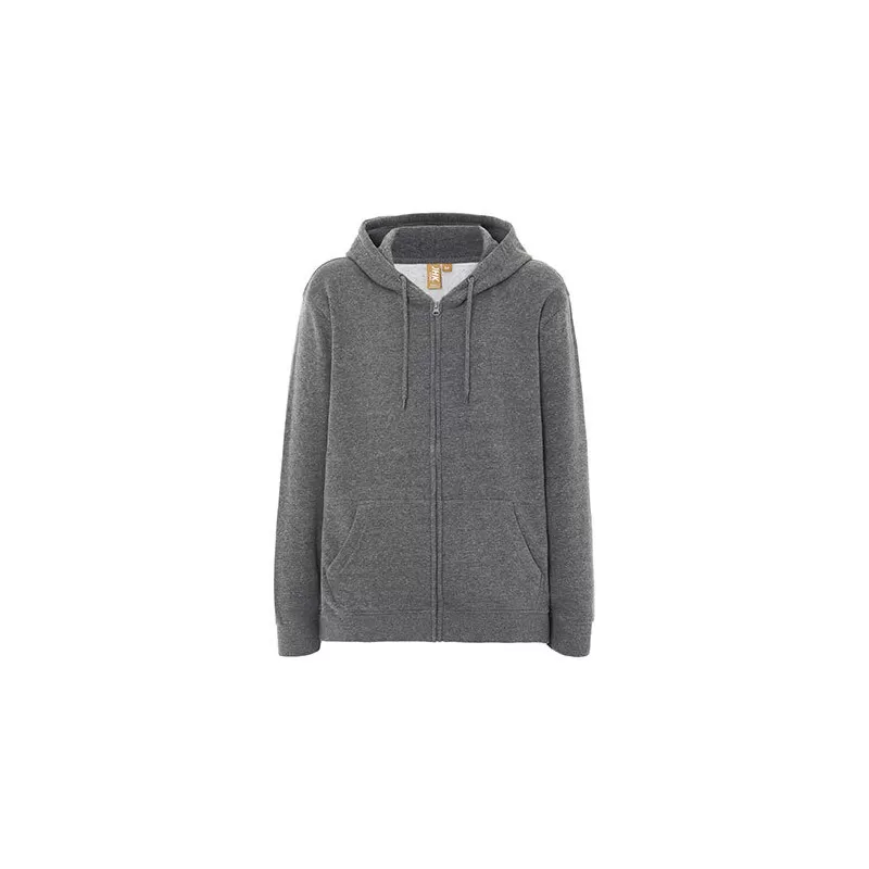 Sweat à capuche zippé en coton biologique et polyester recyclé, 275 g/m²